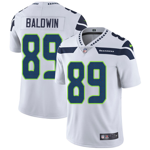 Nike Seahawks #89 Doug Baldwin White Men's Stitched NFL Vapor Untouchable Limited Jersey